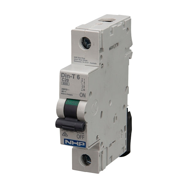 NHP DIN-T Miniature Circuit Breaker 6kA 1Pole 2A C Curve***EMAIL/TEXT FOR PRICING***