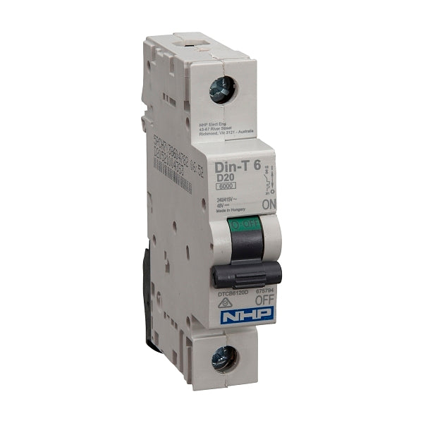 NHP DIN-T Miniature Circuit Breaker 6kA 1Pole 16A D Curve***EMAIL/TEXT FOR PRICING***