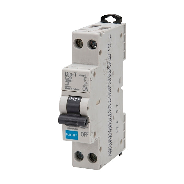 NHP DIN-T Miniature Circuit Breaker 2 IN 1 6kA 2Pole 2A 18mm Width***EMAIL/TEXT FOR PRICING***