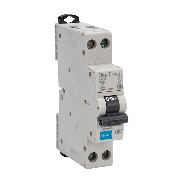 NHP DIN-T Miniature Circuit Breaker 2 IN 1 6kA 2Pole 16A 18mm Width***EMAIL/TEXT FOR PRICING***