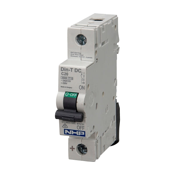 NHP DIN-T Miniature Circuit Breaker DC 6kA 1Pole 6A C Curve***EMAIL/TEXT FOR PRICING***