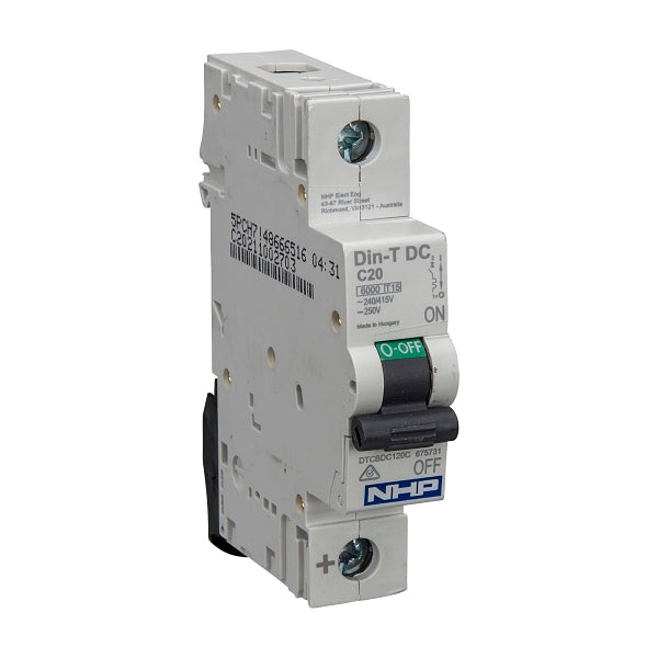 NHP DIN-T Miniature Circuit Breaker DC 6kA 1Pole 16A C Curve***EMAIL/TEXT FOR PRICING***