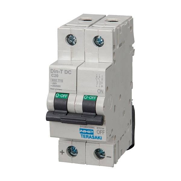 NHP DIN-T Miniature Circuit Breaker DC 6kA 2Pole 2A C Curve***EMAIL/TEXT FOR PRICING***