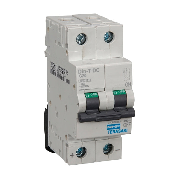 NHP DIN-T Miniature Circuit Breaker DC 6kA 2Pole 10A C Curve***EMAIL/TEXT FOR PRICING***