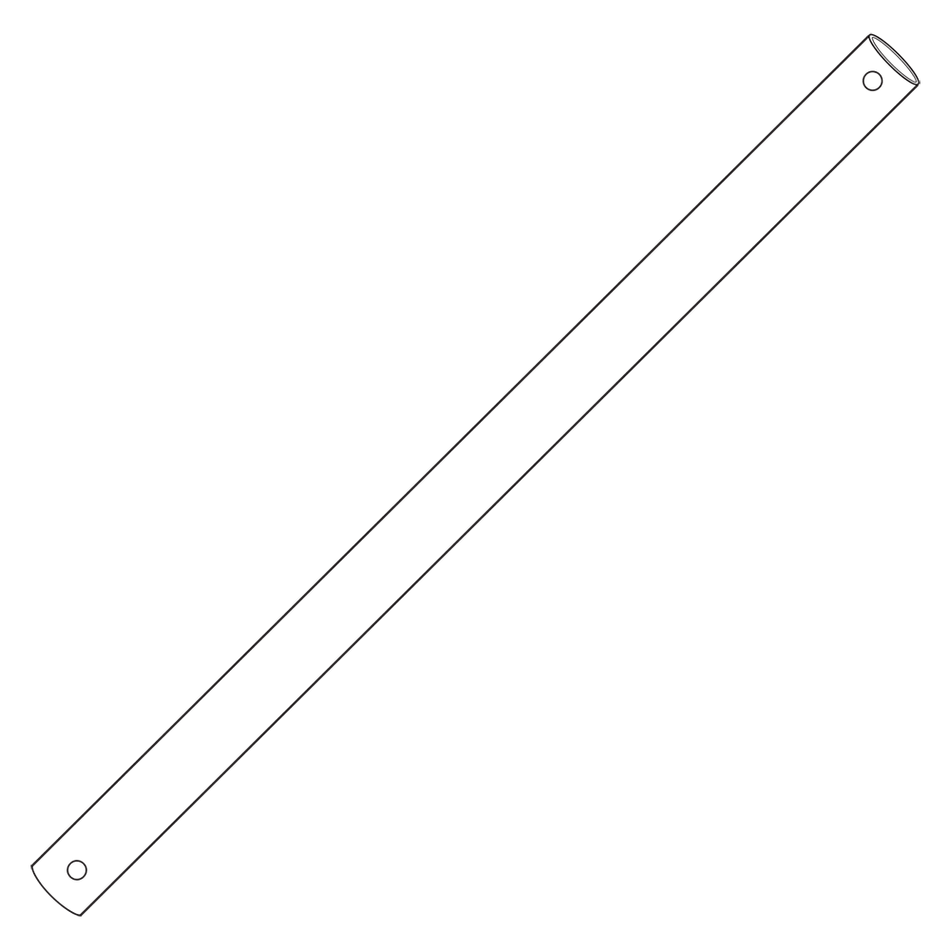 Motion Ceiling Fan Extension Rod 900mm With Loom White