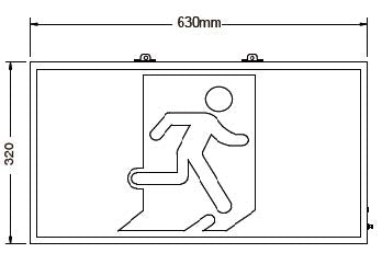 EB919 | 40M LED Exit Sign