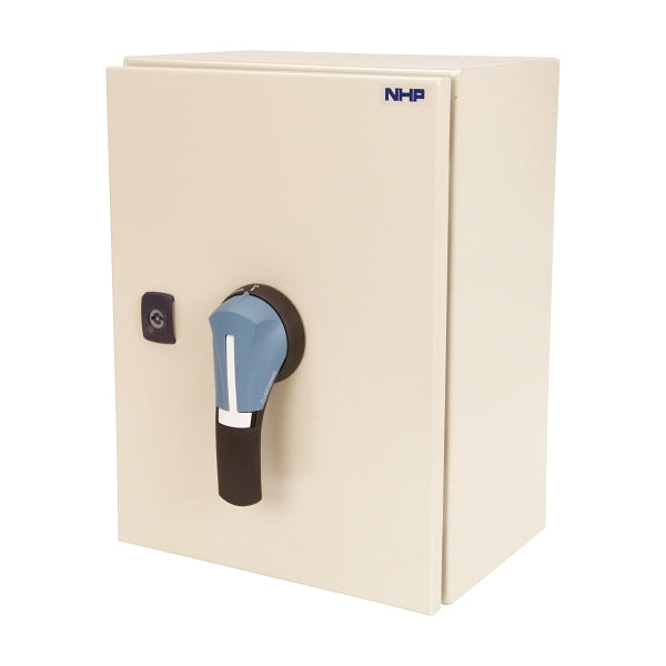 NHP ELB Enclosed Load Break Switch, IP 65 Mild Steel Grey, 3 Pole 400A***EMAIL/TEXT FOR PRICING***