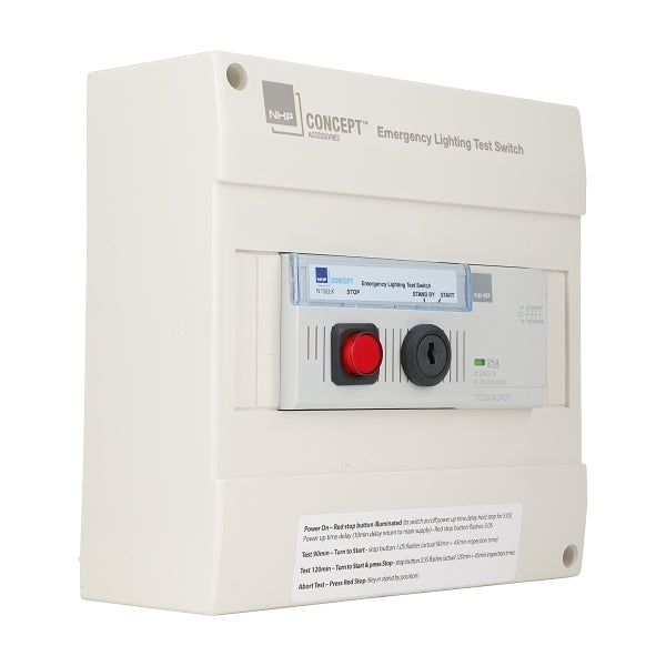 NHP Concept Panelboard Accessory Emergency Lighting Test Unit Key Switch Enclosed Type***EMAIL/TEXT FOR PRICING***