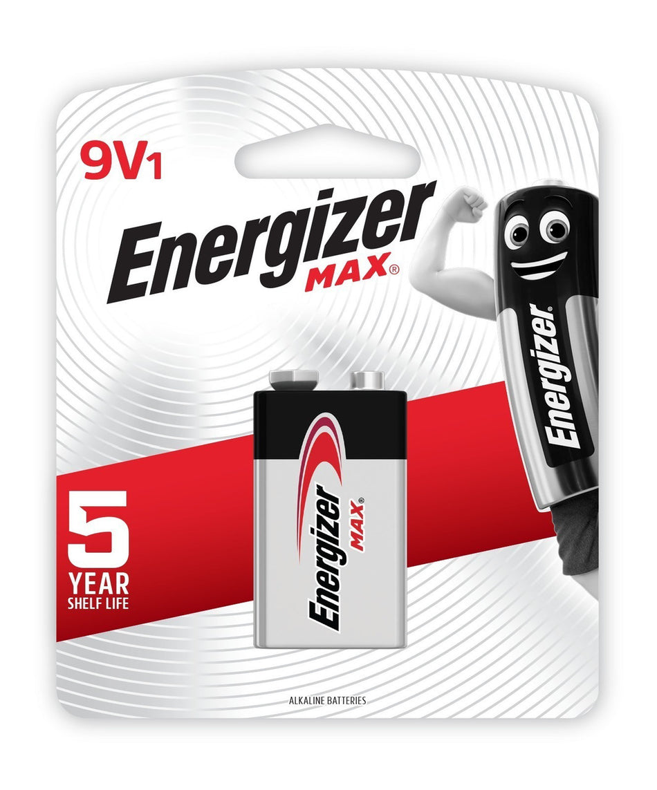 Energizer Max 9V Alkaline Battery - 1 Pack