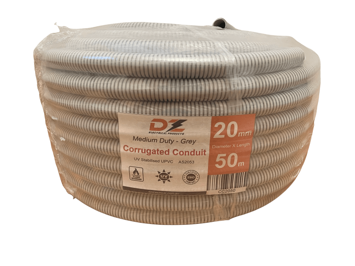 Electrical Corrugated Conduit MD Grey