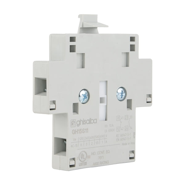 Ghisalba Contactor Auxiliary Contact with 1NO Contact and 1NC Contact Side Mount***EMAIL/TEXT FOR PRICING***