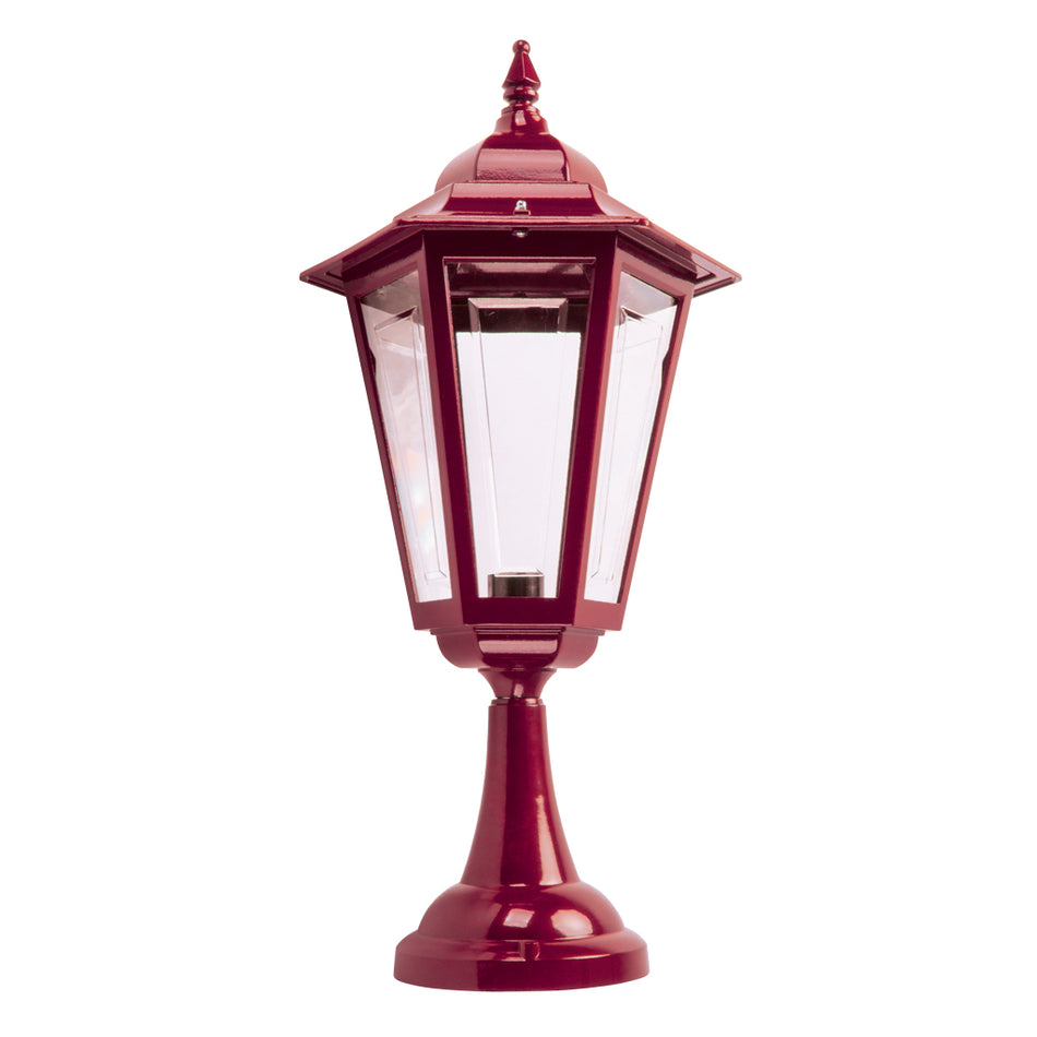 Turin Pillar Mount Light Large Burgundy