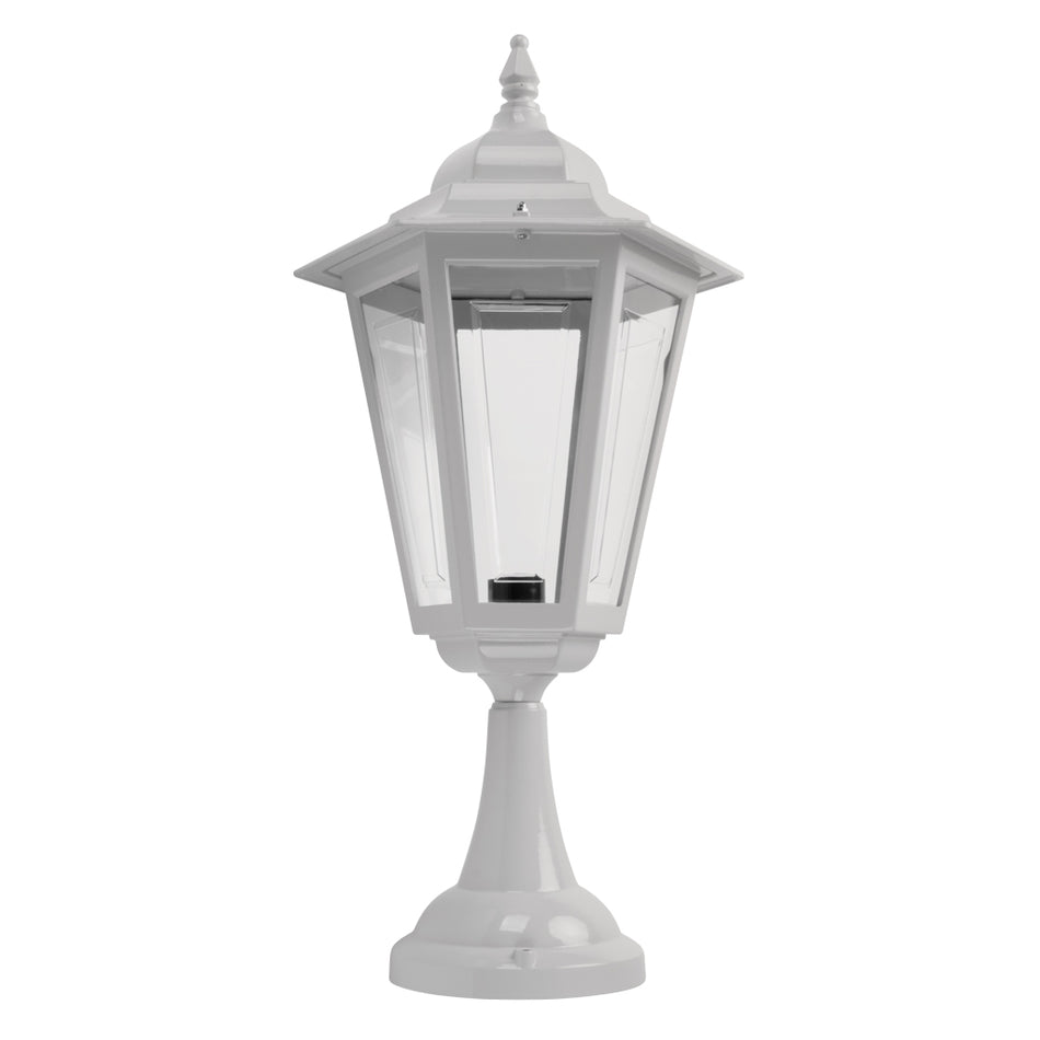 Turin Pillar Mount Light Large White