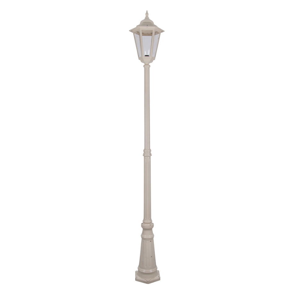 Turin Large Single Head Tall Post Light Beige