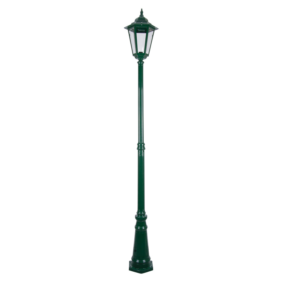 Turin Large Single Head Tall Post Light Green