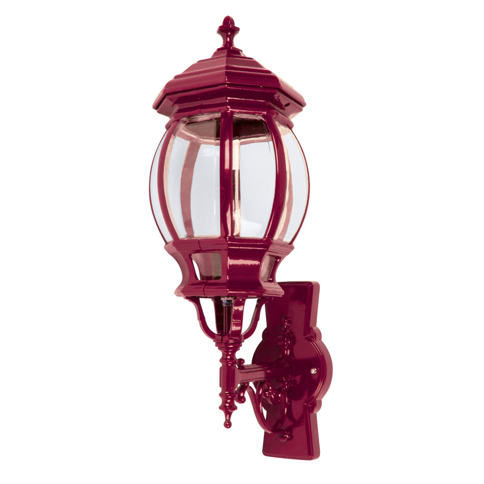 Vienna Upward Wall Light Large Burgundy