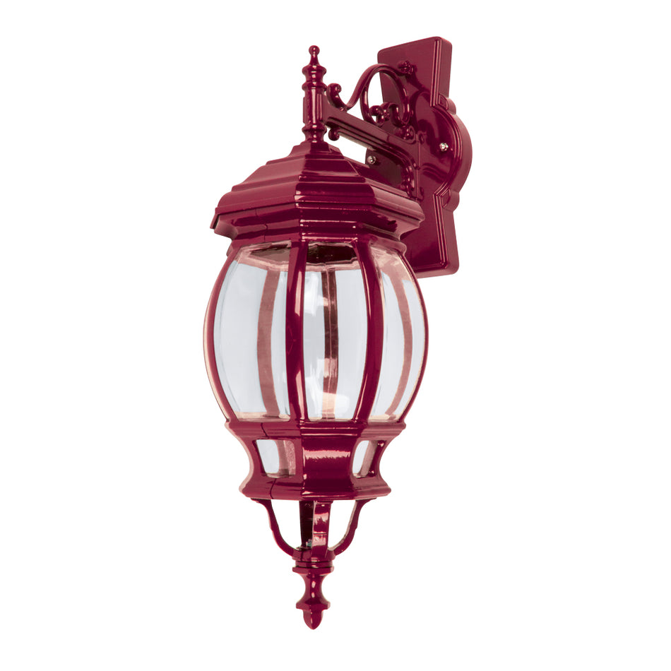 Vienna Downward Wall Light Large Burgundy