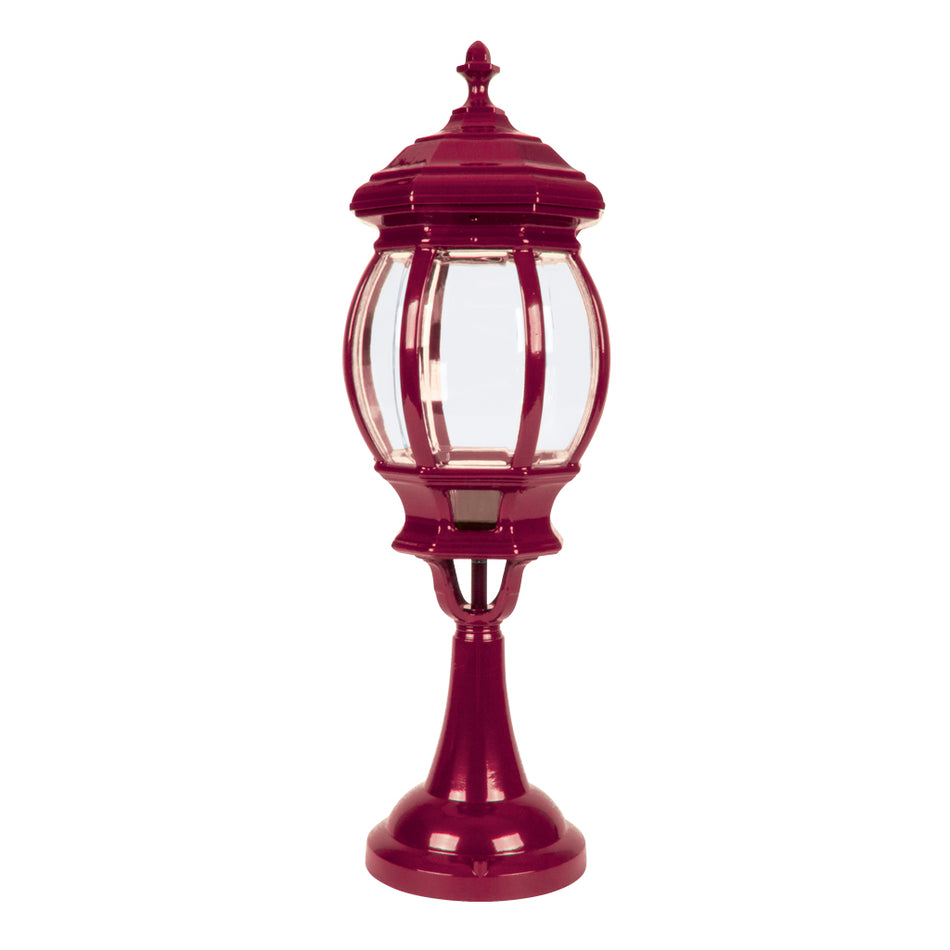 Vienna Pillar Mount Light Large Burgundy