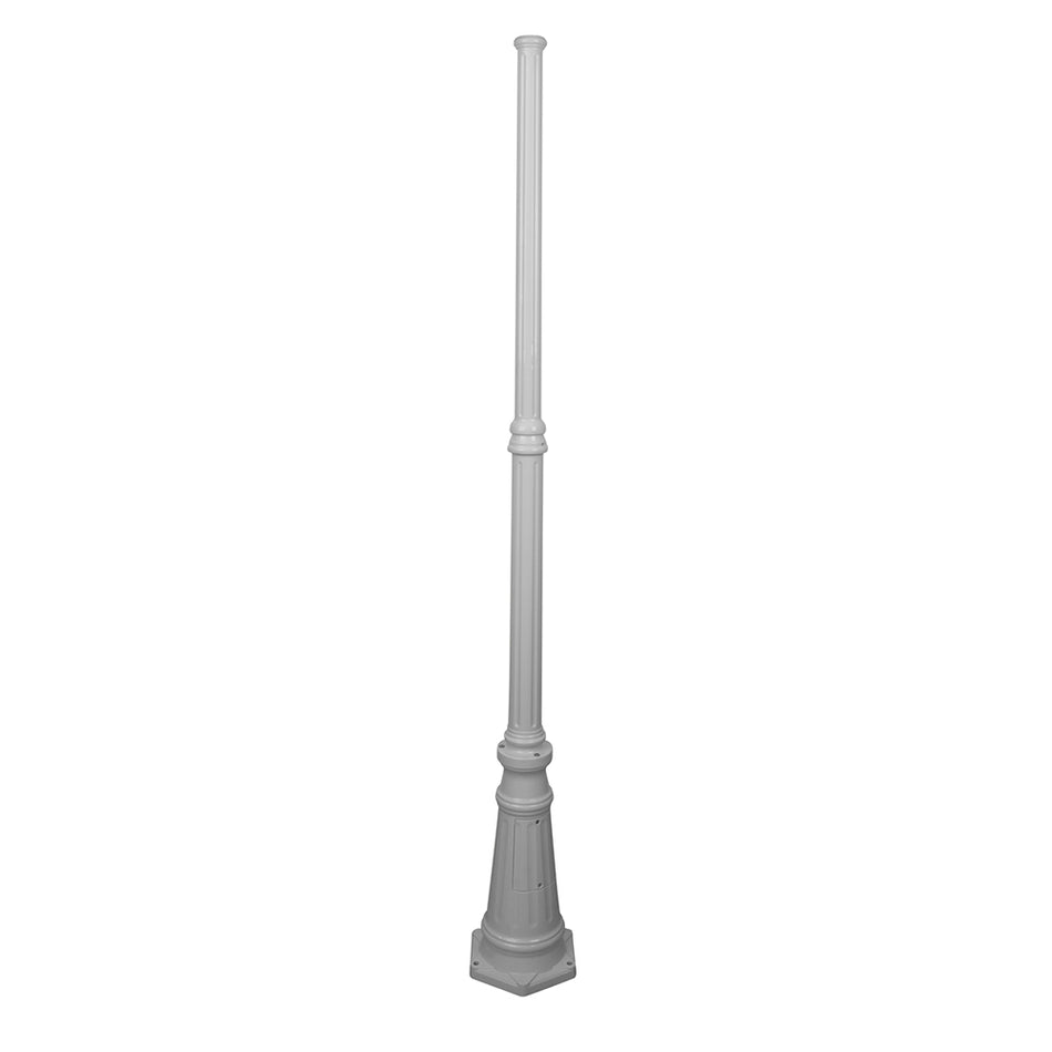 Turin 1.93 Meter Tall Base Exterior Post White