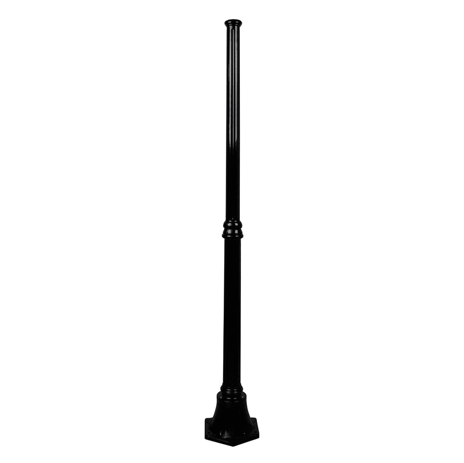 Turin 1.57 Meter Tall Base Exterior Post Black