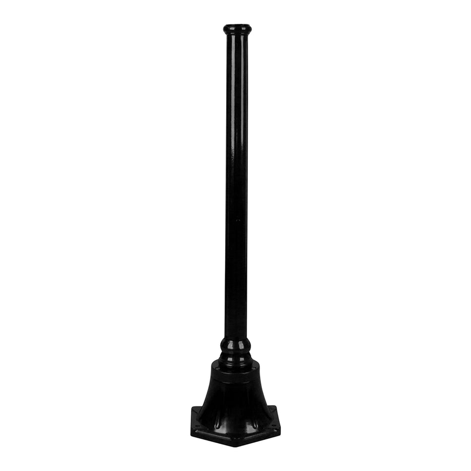 Turin 950mm Tall Base Exterior Post Black