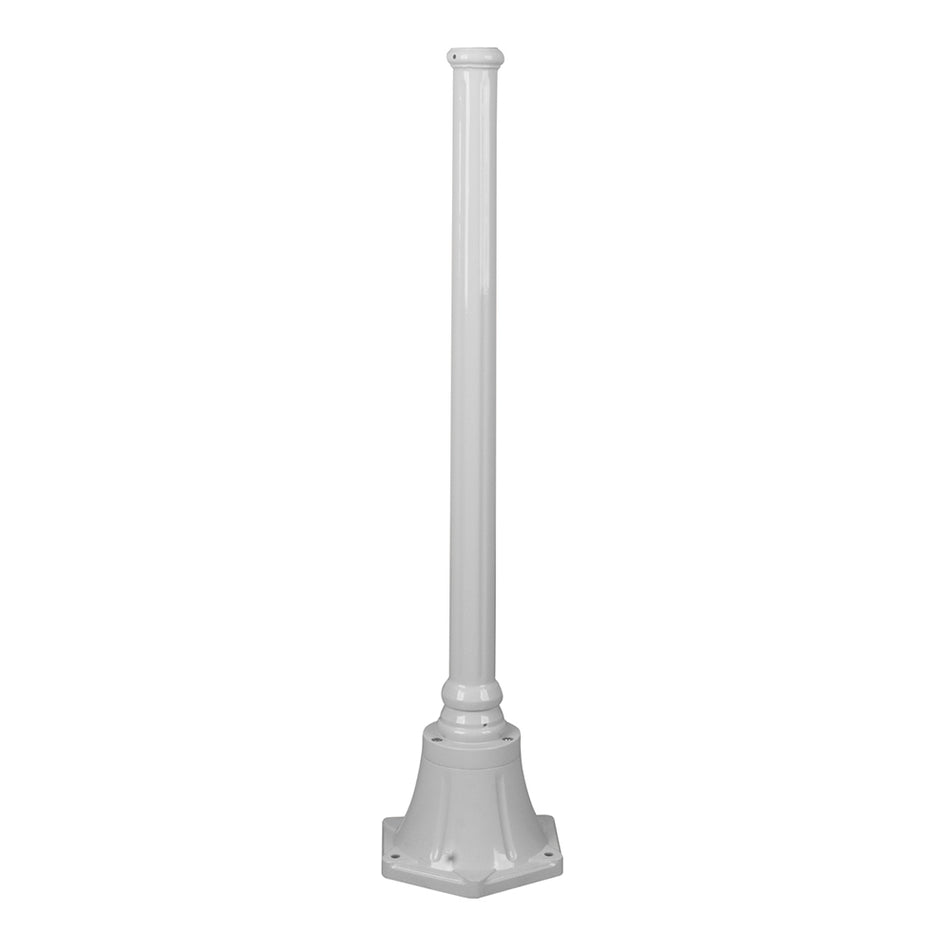 Turin 950mm Tall Base Exterior Post White