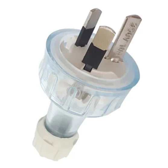 NLS 30406 | 3 Pin 10Amp Plug Top (Transparent)