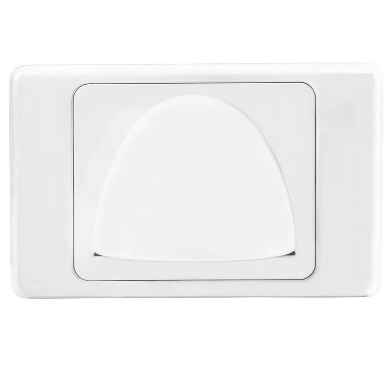 NLS 30746 | Bullnose Low Profile Wall Plate | White