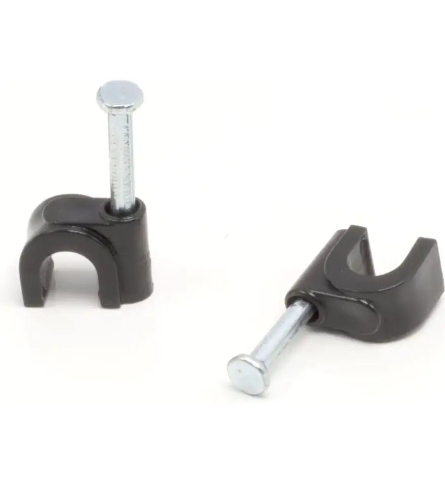 NLS 30761 | 8mm Cable Clips to Suit 8mm OD Cable | 500 Jar | Black