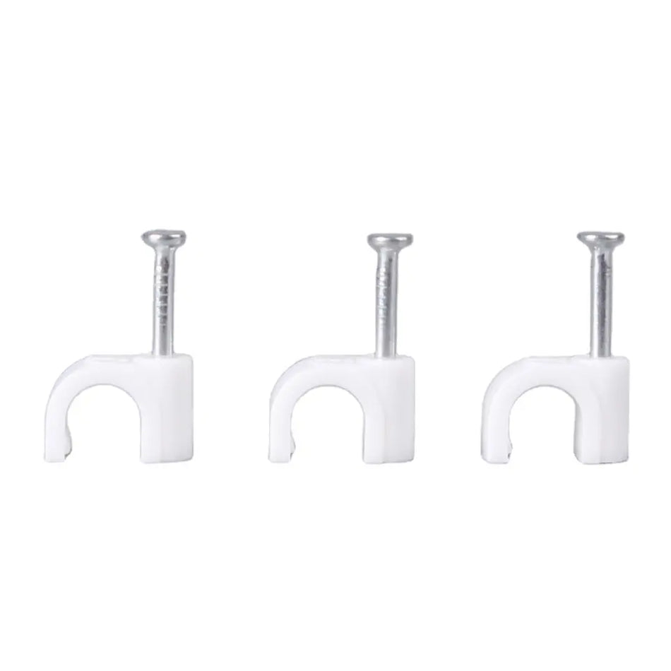 NLS 30760 | 10mm Cable Clips to Suit 10mm OD Cable | 500 Jar | White