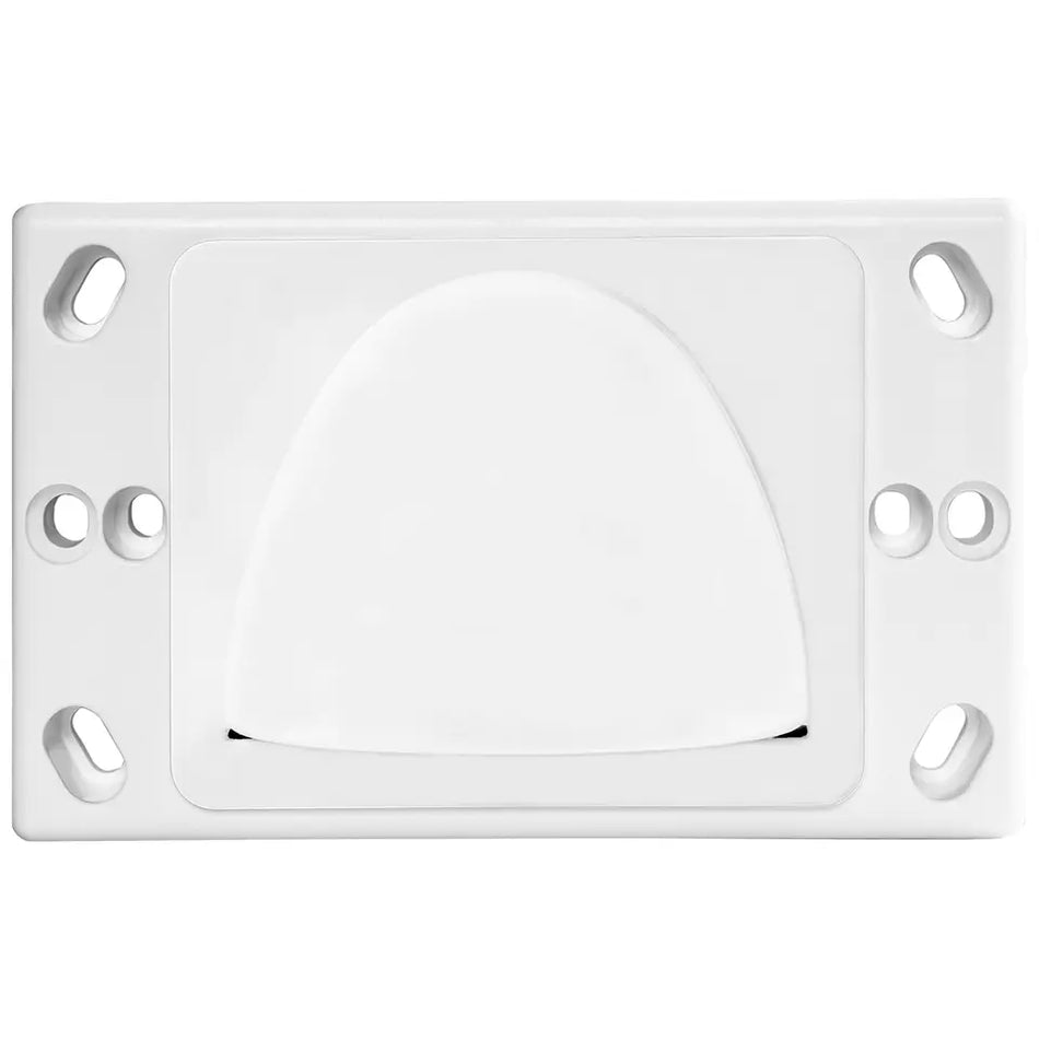 NLS 30746 | Bullnose Low Profile Wall Plate | White