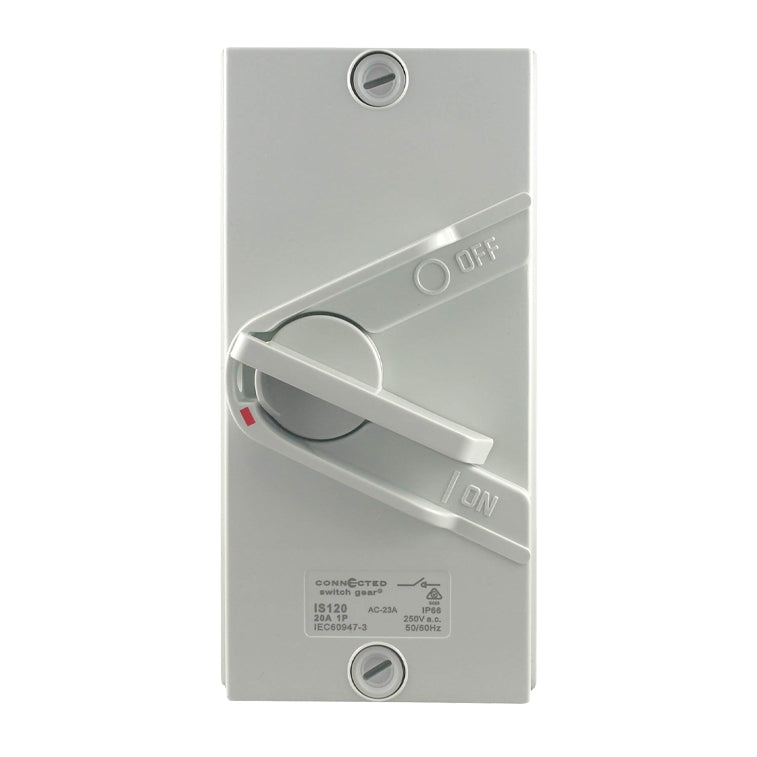 Single Pole Isolating Switch 250V 20A IP66