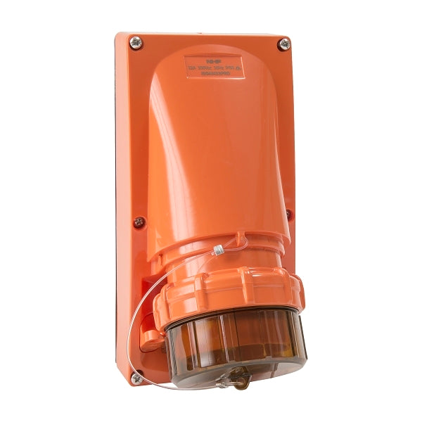 NHP ISO Appliance Inlet, 4 Round Pins 32A 500V AC, without Base, Resistant Orange***EMAIL/TEXT FOR PRICING***