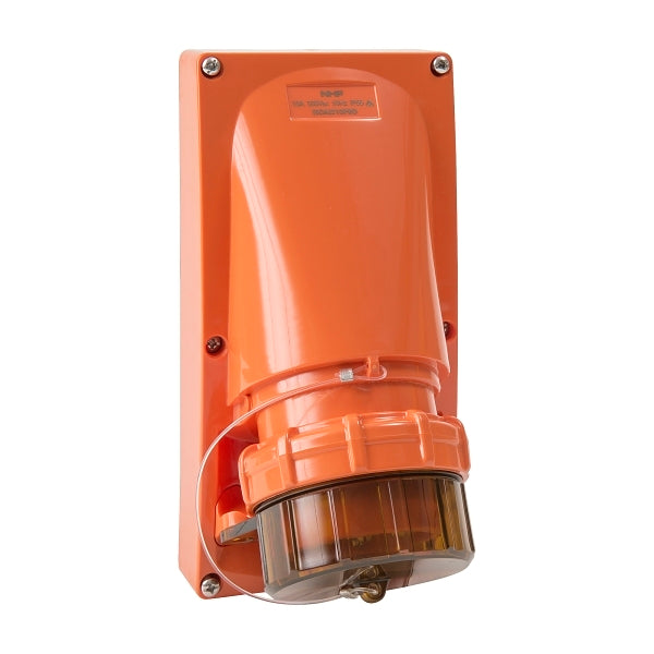 NHP ISO Appliance Inlet, 5 Round Pins 10A 500V AC, w/o Base, Resistant Orange***EMAIL/TEXT FOR PRICING***