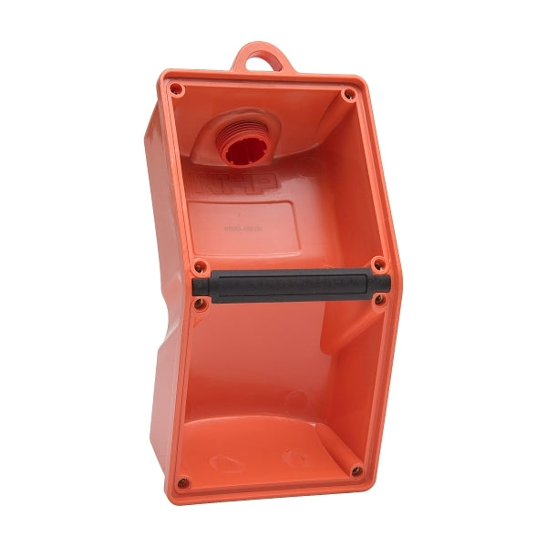 NHP ISO Back Box/Base, 2 Gang (1 x 2) - Pendant 60mm depth, Resistant Orange***EMAIL/TEXT FOR PRICING***