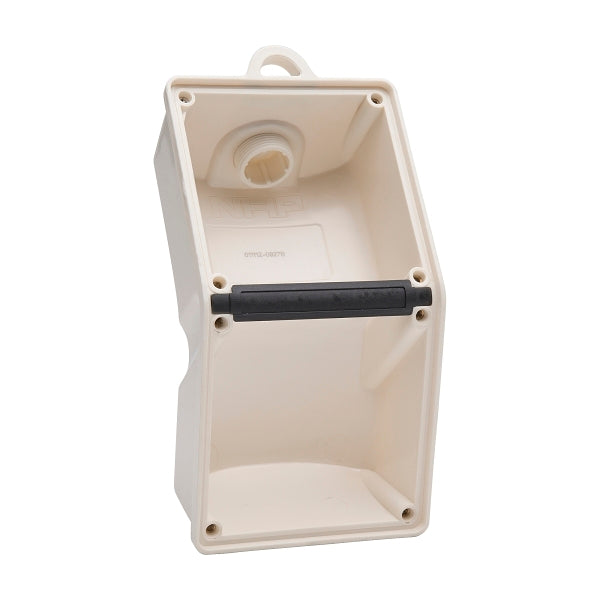 NHP ISO Back Box/Base, 2 Gang (1 x 2) - Pendant 60mm depth, Resistant White***EMAIL/TEXT FOR PRICING***