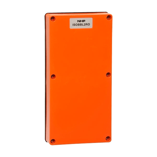 NHP ISO Cover - Blank, 2 Gang - 38mm depth, Resistant Orange***EMAIL/TEXT FOR PRICING***