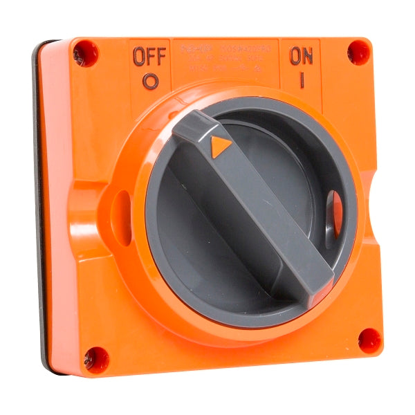 NHP ISO Surface Switch, 4 Pole 20A 500V AC, w/o Base, Resistant Orange***EMAIL/TEXT FOR PRICING***