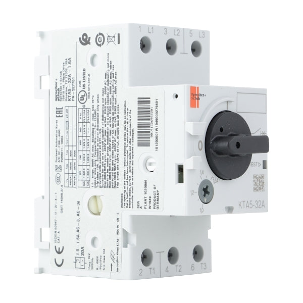 S&S KT5 Motor Protection Circuit Breaker 1.0 to 1.6A***EMAIL/TEXT FOR PRICING***