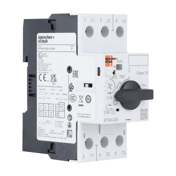 S&S KT9 Motor Protection Circuit Breaker KTA9 32S Frame C 0.16 to 0.25A***EMAIL/TEXT FOR PRICING***