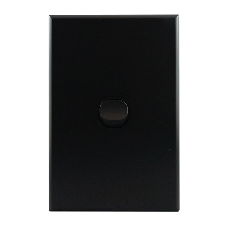 Light Switch 1 Gang – MATTE BLACK VERTICAL