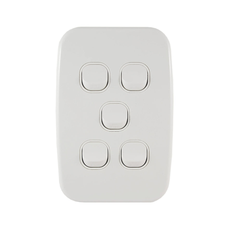 Light Switch 5 Gang – VERTICAL