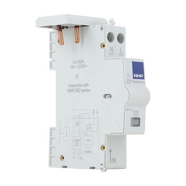 NHP MOD6 Miniature Circuit Breaker AFDD ARC Fault Detection Device suits M6RCBD***EMAIL/TEXT FOR PRICING***