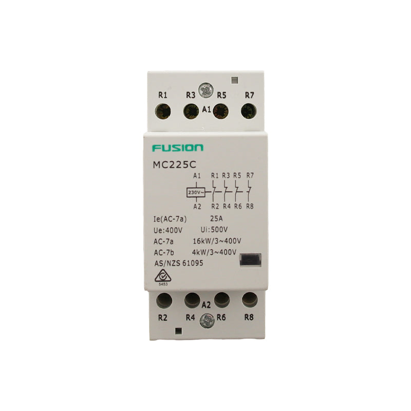 Modular Contactor 4 Pole 500V AC 25A 4NC