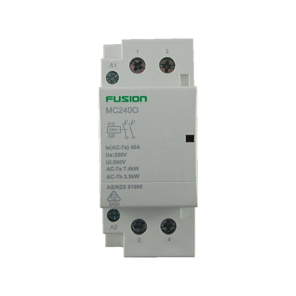 Modular Contactor 2 Pole 250V AC 40A 2NC