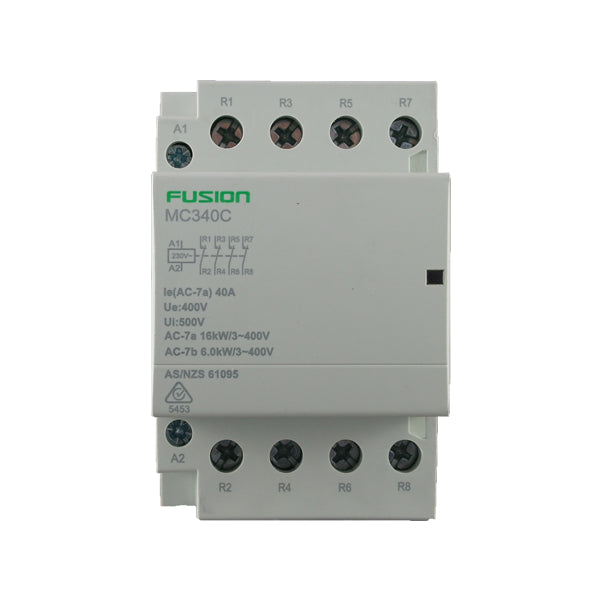 Modular Contactor 4 Pole 500V AC 40A 4NC