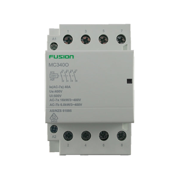 Modular Contactor 4 Pole 500V AC 40A 4NO