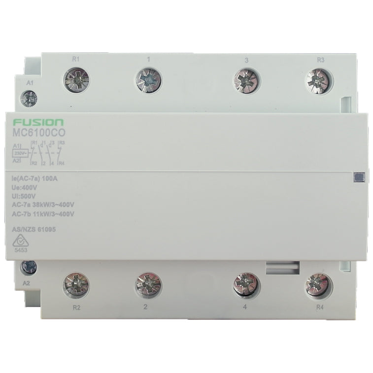 Modular Contactor 4 Pole 500V AC 100A 2NC + 2NO