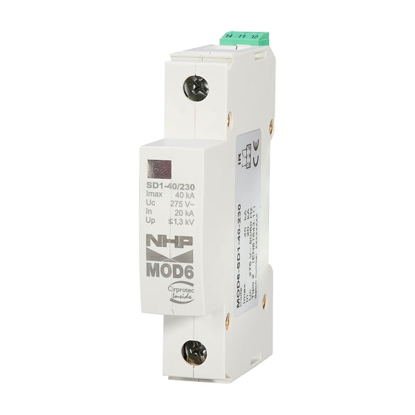 NHP MOD6 Surge Diverter 1Pole 40kA***EMAIL/TEXT FOR PRICING***