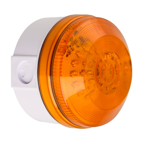 Moflash LED195 48 LEDS Steady/Flashing Mode IP65 20 to 30V AC DC Wall or Surface Mnt Lens Amber***EMAIL/TEXT FOR PRICING***